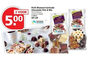 plus moment fairtrade chocolade pick en nbsp en amp en nbsp mix