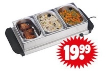 serveer en warmhoudplaat in 1