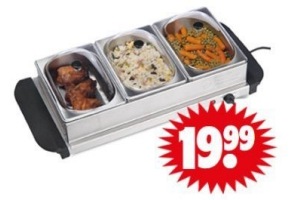 serveer en warmhoudplaat in 1