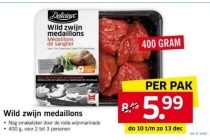 wild zwijn medaillons