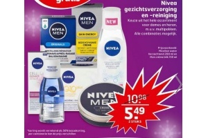 nivea gezichtsverzorging en reiniging