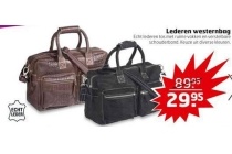 lederen westernbag