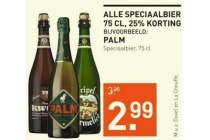 alle speciaalbieren 75cl 25 korting