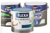 flexa strak op de muur