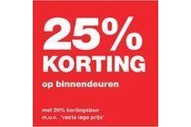 25 korting op binnendeuren