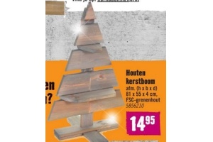 houten kerstboom