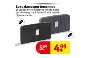 luxe damesportemonnee