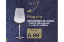 wijnglazen 6 stuks