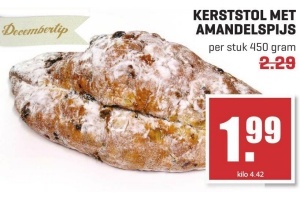 kerststol met amandelspijs