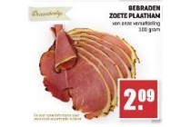 gebraden zoete plaatham