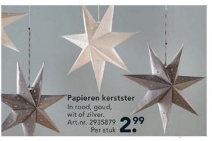 papieren kerstster