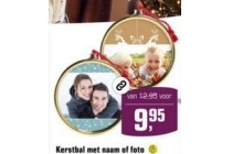 kerstbal met naam of foto