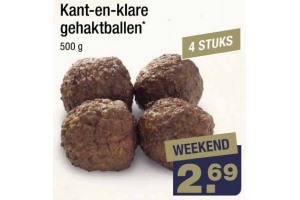 kant en klare gehaktballen