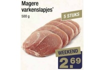 magere varkenslapjes