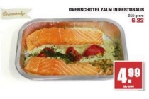 ovenschotel zalm in pestosaus