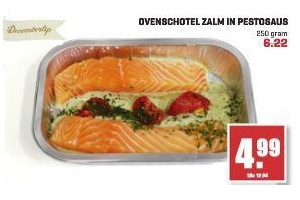 ovenschotel zalm in pestosaus