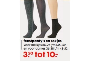 feestpanty s en sokjes