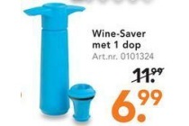 wine saver met 1 dop