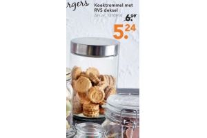 koektrommel met rvs deksel