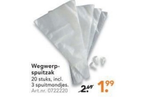 wegwerp spuitzak
