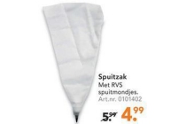 spuitzak met rvs