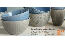 kom met honinggraatdecor