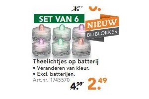 theelichtjes op batterij