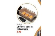 oliefilter voor in de frituurmand