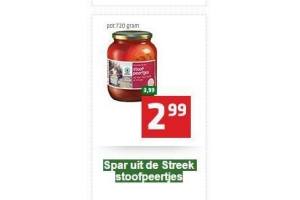 spar uit de streek stoofpeertjes