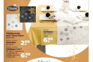 tafeldecoratieserie snow flakes