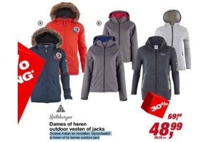 spitsbergen dames of heren outdoor vesten of jacks