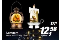 lantaarn water en led licht 25 cm