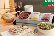 buffet met warmhoudschalen