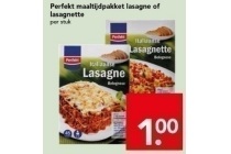 perfekt lasagne of lasagnette