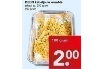kabeljauw crumble