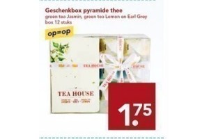 geschenbox pyramide thee