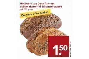 het beste van deen panotta dubbel donker of licht meergranen