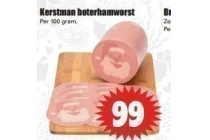 kerstman boterhamworst