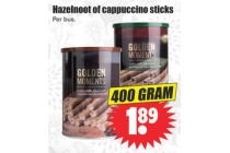 hazelnoot of cappuccino sticks