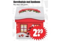 kersthuisje met bonbons
