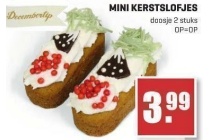 mini kerstslofjes