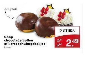 coop chocolade bollen