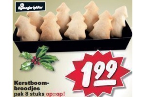 kerstboombroodjes
