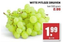 witte pitloze druiven