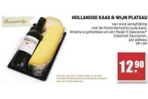hollandse kaas en amp wijn plateau
