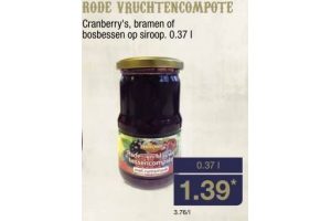 rode vruchtencompote