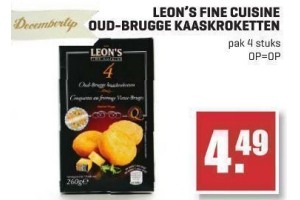 leon s fine cuisine oud brugge kaaskroketten