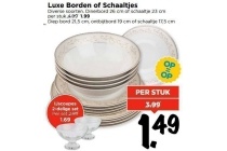 luxe borden of schaaltjes