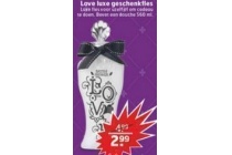 love luxe geschenkfles