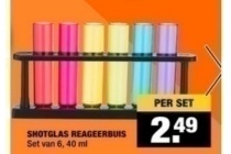 shotglas reageerbuis